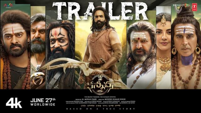 Kannappa Official Trailer- Telugu | Vishnu Manchu | Mohan Babu | Prabhas | Mohanlal | Akshay Kumar