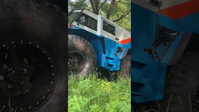 Вездеход Лесник на новых шинах.