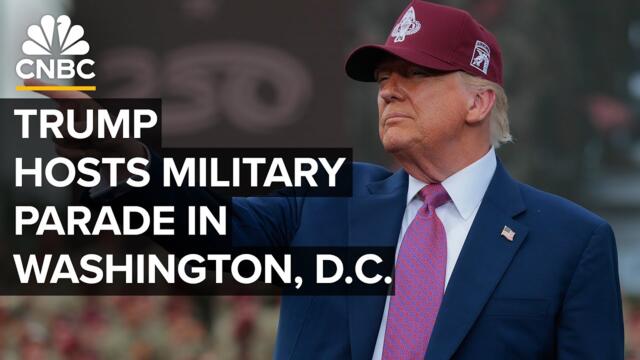 President Trump hosts military parade celebrating the Army’s 250th anniversary — 6/14/2025