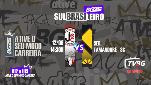 | AO VIVO | SULBRASILEIRO BG25 U12 E U13 | JOINVILLE EC x CRICIUMA EC