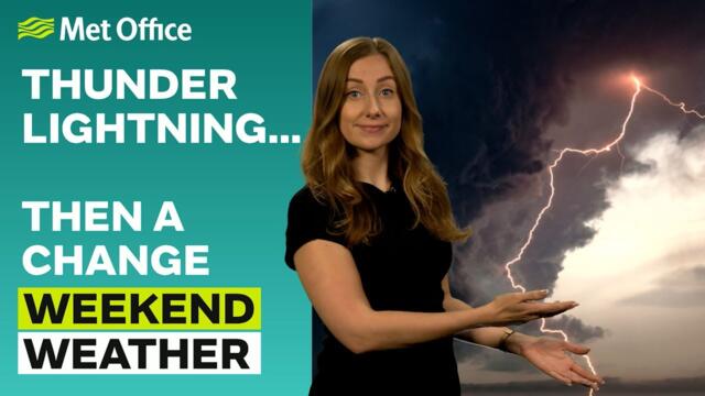 Weekend weather 12/06/2025 – Thunderstorm warnings for the weekend – Met Office weather forecast UK