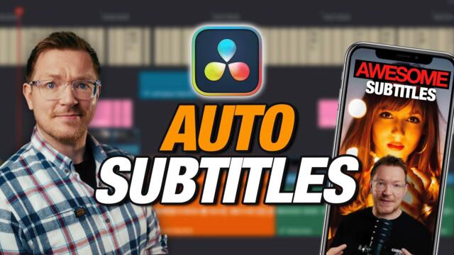 NEW Automatic ANIMATED Subtitles in DaVinci Resolve Studio 20 - Everything you need to know