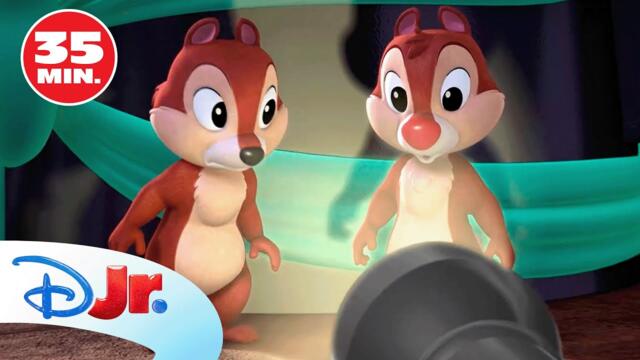 MICKEY MOUSE Y LOS SUPERPILOTOS: Las locas aventuras de Chip y Chop  🐿️🏎️  | Disney Junior Oficial