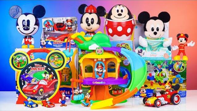 Satisfying with Unboxing Disney Mickey Mouse Roller Coaster Weebles Playset | Review Toys ASMR