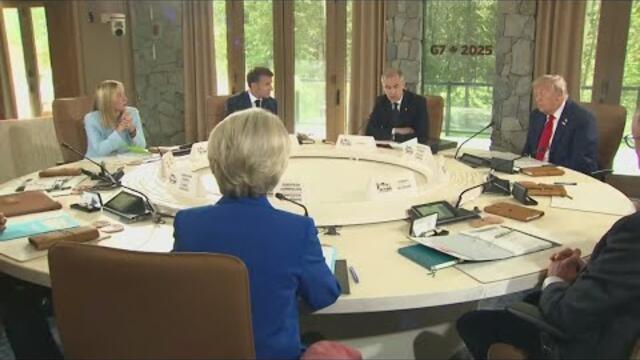 President Trump gathers with world leaders in Canada for the G7 Summit