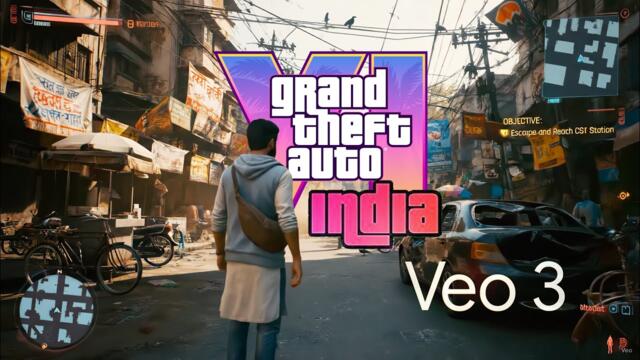 GTA India reimagined by Google Veo 3