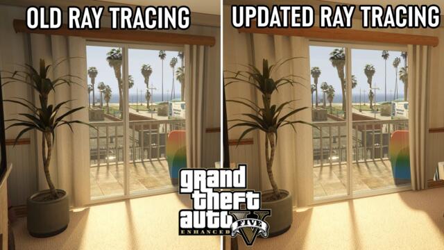 GTA 5 Enhanced UPDATED Ray Tracing VS OLD Graphics Comparison