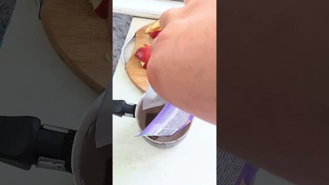 🍏 Бърз и лесен ябълков десерт с шоколад! 🍫 #десерт #леснарецепта #рецепти #вкусно #шоколад #ябълки