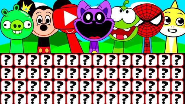 Incredibox Sprunki Ultimate Deluxe CatNap, Om Nom, Baby Shark, YouTube, Mickey Mouse (NEW MOD)