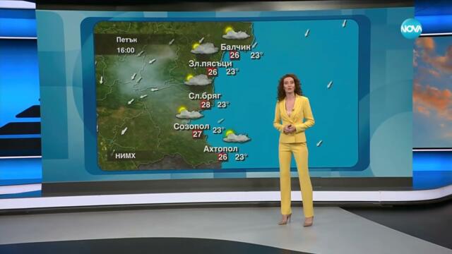 Прогноза за времето (20.06.2025 - обедна емисия) - Новините на NOVA (20.06.2025)