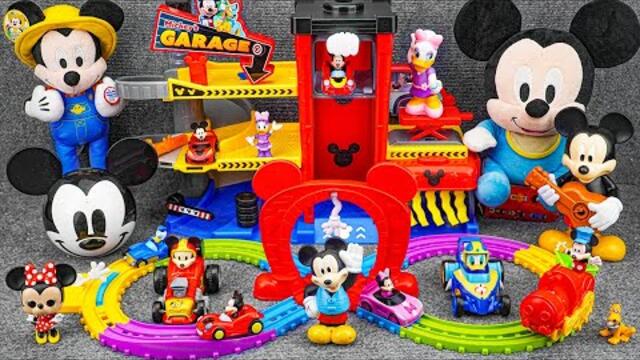 Satisfying with Unboxing Disney Junior Mickey Mouse Ready to Race Garage Playset | Review Toys ASMR