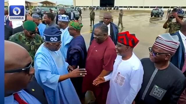 President Bola Tinubu Lands In Makurdi, The Benue State Capital