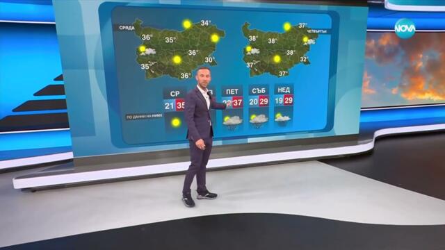 Прогноза за времето (23.06.2025 - обедна емисия) - Новините на NOVA