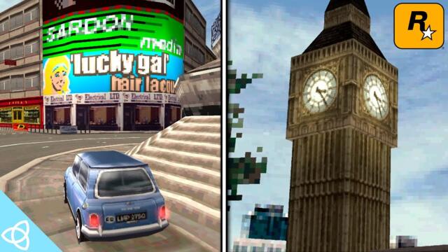 The Italian Job (PS1) - Exploring the Impressive Open World London | Low Poly City Tour
