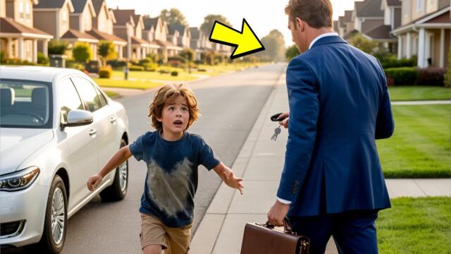 «Не садитесь в машину!» — закричал мальчик. Миллионер замер, осознав причину!