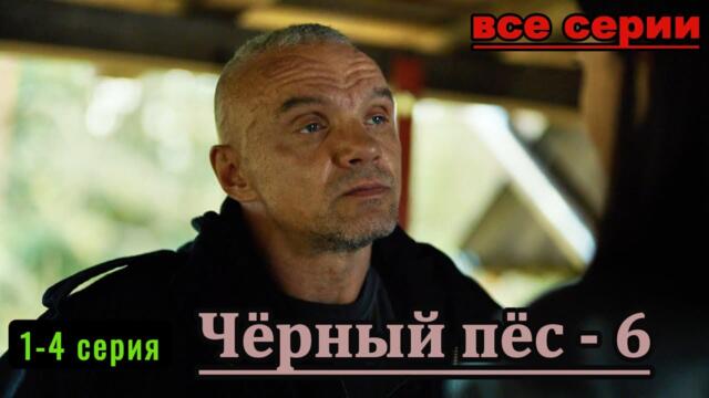 Чёрный пёс — 6 | все серии подряд 1-4 серию (боевик, драма, экранизация, сериал 2025)