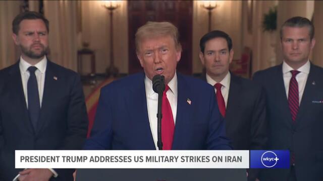 WATCH: President Trump addresses nation after US bombs Iranian nuclear sites