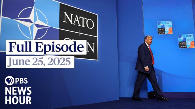 PBS News Hour live episode, June 25, 2025