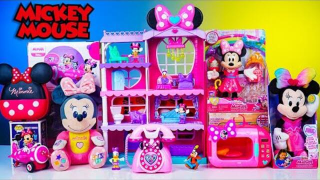 Satisfying with Unboxing Disney Mickey Mouse Cute Pink Bag Playset | Review Toys ASMR
