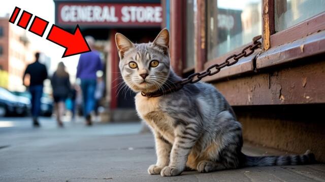 Хозяева посадили кота на цепь и уехали. А дальше произошло невероятное!