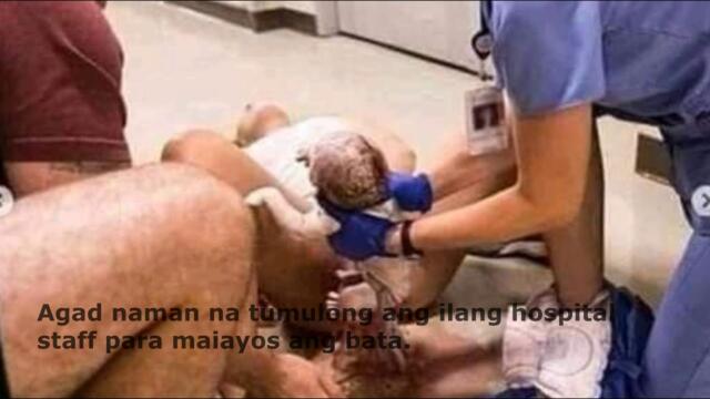 Buntis napaanak bigla sa hallway