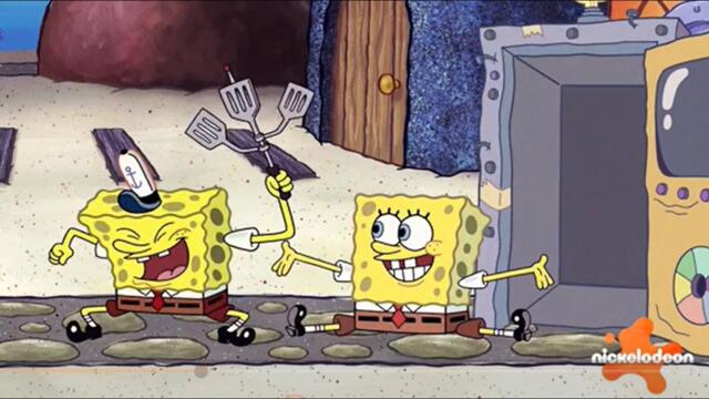[SPOILERS] Spongebob meets his past self full clip (Spongebob & Patrick's timeline twist-up)