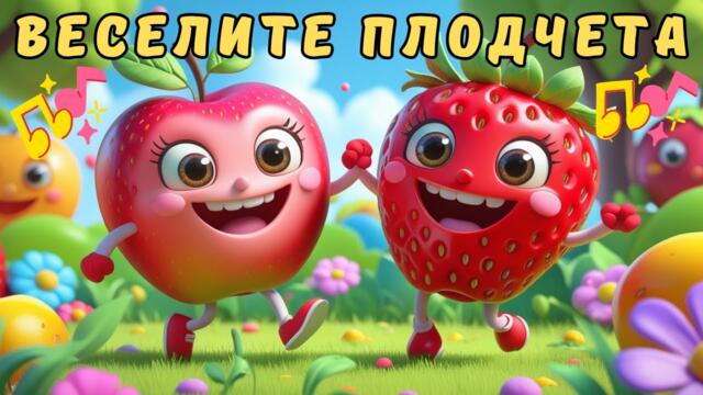 Веселите плодчета 🍓🍎 – Детска песен за деца 2–5 години