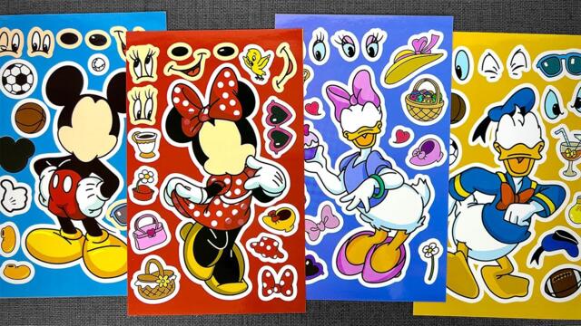[paper diy] Mickey & Donald Sticker Book Decoration | Mickey Mouse Clubhouse with Minnie & Goofy