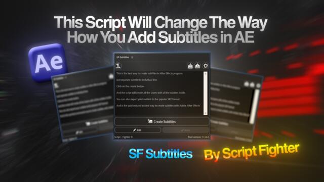 Subtitles in After Effects the Easy Way | SF Subtitles