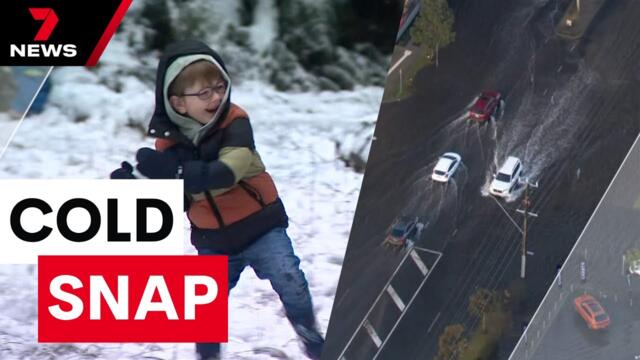 Victoria's cold snap - From snow to a surging sea, wild weather sweeps the state | 7NEWS
