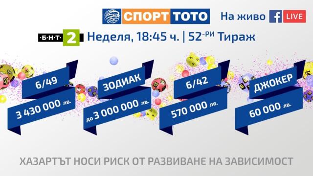 TOTO Live - Тираж 52/2025 г.