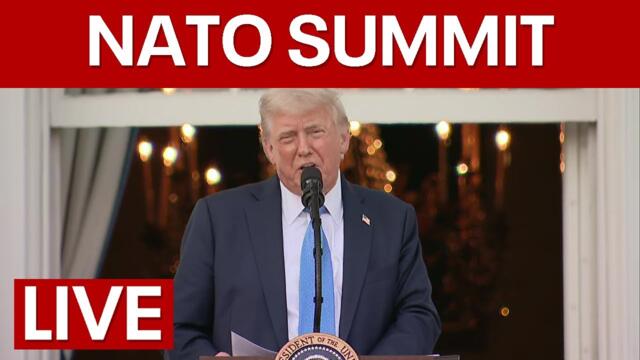 LIVE | President Donald Trump arrives at NATO summit