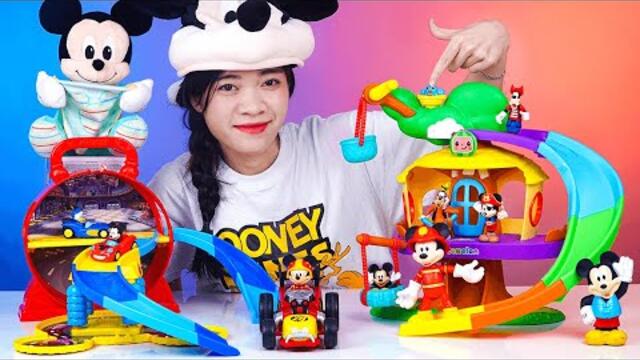 Satisfying with Unboxing Disney Mickey Mouse Roller Coaster Playset | Review Toys ASMR