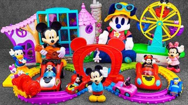 Satisfying with Unboxing Disney Junior Mickey Mouse Fun Wheel Track Playset | Review Toys ASMR