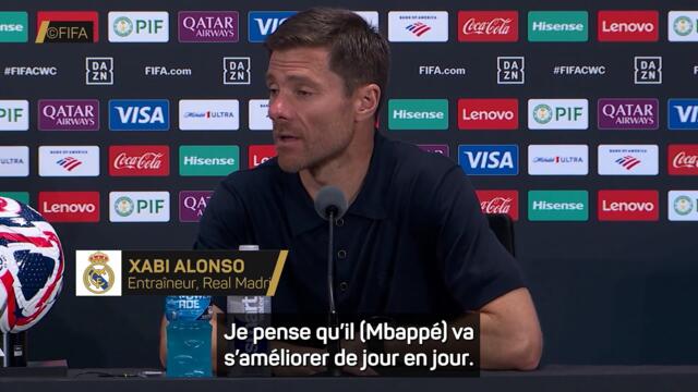Xabi Alonso : « Mbappé sera bien meilleur pour les quarts de finale » - Foot - Coupe du monde des clubs - Real Madrid