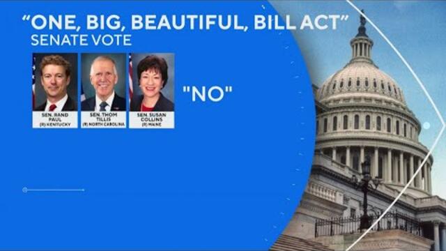 Why 3 Republicans voted against President Trump's "Big" bill?