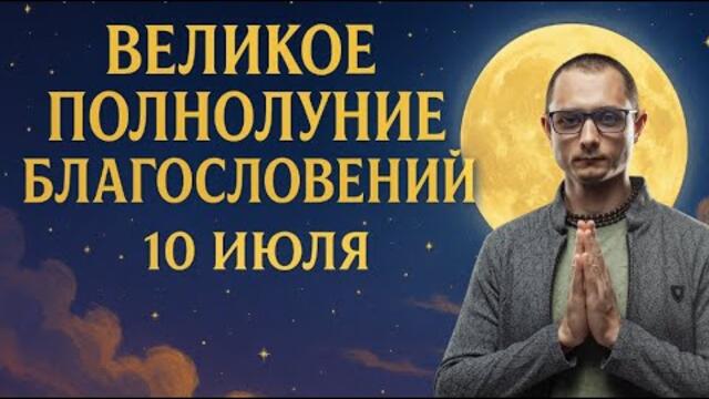 10 ИЮЛЯ. 1 В ГОДУ. ВЕЛИКОЕ ПОЛНОЛУНИЕ БЛАГОСЛОВЕНИЙ.