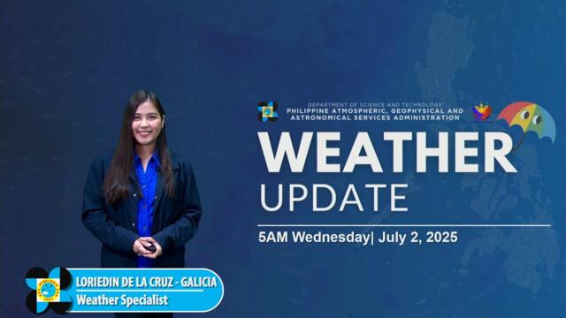 Public Weather Forecast issued at 5AM | July 2, 2025 - Wednesday