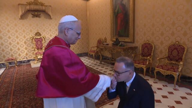 Pope Leo receives the President of Poland his final official visit as Head of State
