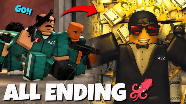 CINEMA 1000%!! Jadi PEMENANG Squid Game Terbaik & Dapat SECRET ENDING Keren 🔥🦑🔥 | Ink Game Indonesia