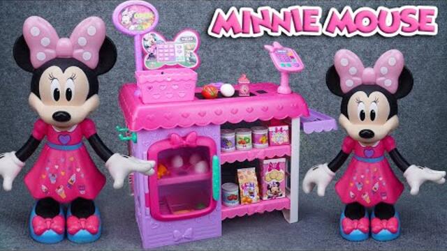 Mickey ASMR🐭 Satisfying with Unboxing Disney Minnie Mouse Shopping Cart Playset | Review Toys ASMR