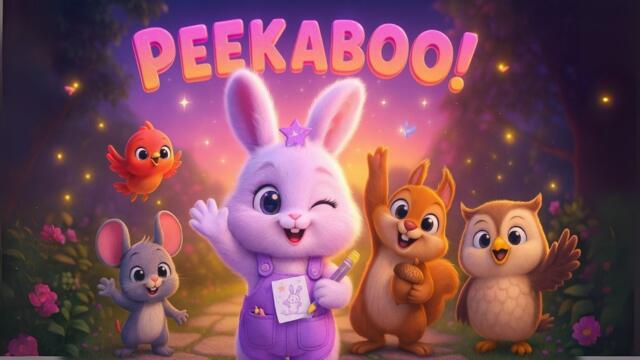 Hide and Seek with Luna! 🐿️ | Peekaboo Song for Preschoolers