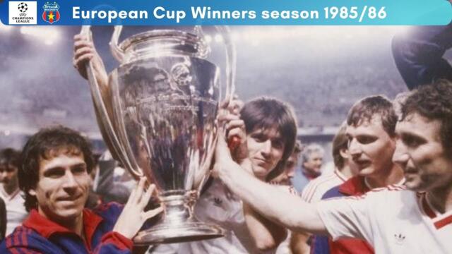Steaua Road to the European cup title: 1985/86