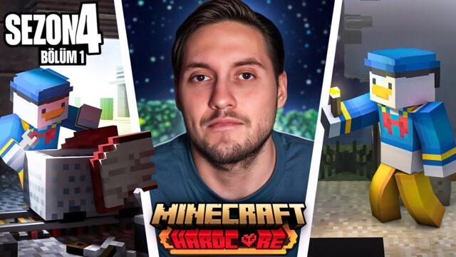 MINECRAFT HARDCORE BAŞLADIM! NOR ORANTI - BÜYÜK HAYALLER | MINECRAFT HARDCORE | BÖLÜM 1 | SEZON 4 |