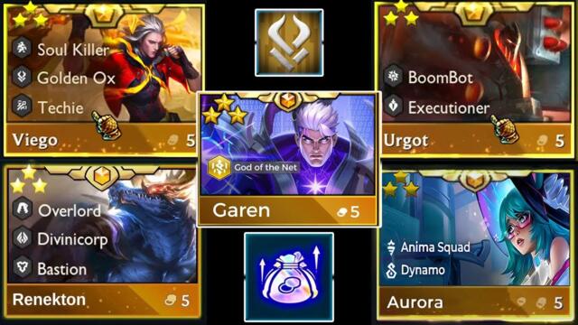 World Record 5/5 cost champions ⭐⭐⭐  star Golden OX  |  Teamfight Tactics Remix