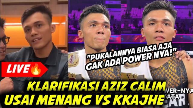 GAK ADA POWERNYA! LIVE TANGGAPAN AZIZ CALIM USAI MENANG VS KKAJHE DI BYON COMBAT VOL 5 - FULL FIGHT
