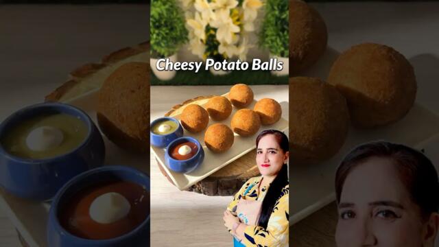 Trending Cheesy Potato Balls Recipe #potato #recipe #shorts