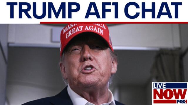 FULL REMARKS: President Trump speaks aboard Air Force One