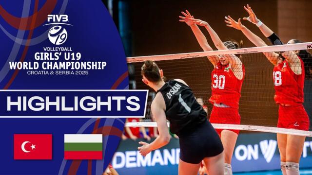Türkiye 🇹🇷 vs. Bulgaria 🇧🇬 - Highlights | Girls’ U19 World Champs 2025