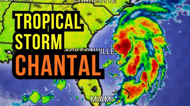 Tropical Storm Chantal heads to Land....